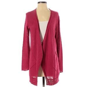 Eileen fisher linen open cardigan